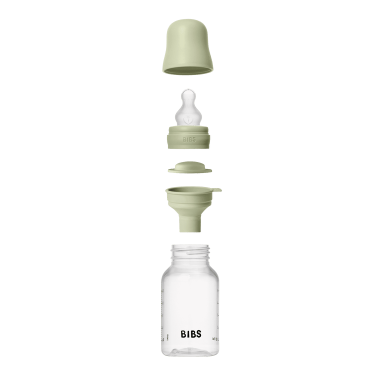 Baby Bottle Complete Set 150ml Silicone - Sage - Kollektive - Official distributor