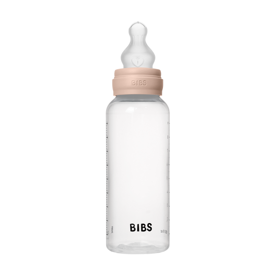 BIBS Plastic Bottle, BPA Free plastic 270ml Silicone - Blush - Kollektive - Official distributor