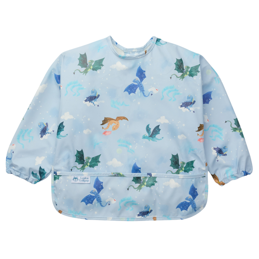 LouLou Lollipop, Long Sleeve Bib - Magical Dragons - Kollektive - Official distributor
