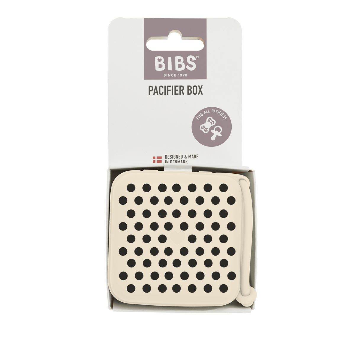 BIBS Pacifier Box, Polka - Ivory/Black (ETA 12 FEB) - Kollektive - Official distributor