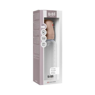 BIBS Plastic Bottle, BPA Free plastic 270ml Silicone - Blush - Kollektive - Official distributor
