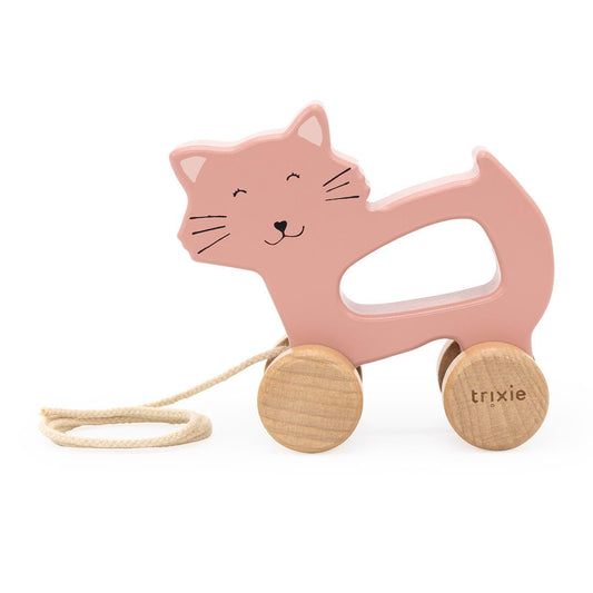 Trixie Wooden pull along toy - Mrs. Cat (ETA Mid Feb) - Kollektive - Official distributor