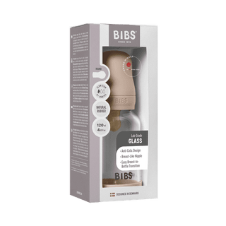 Glass Baby Bottle Complete Set 120ml Latex - Blush - Kollektive - Official distributor