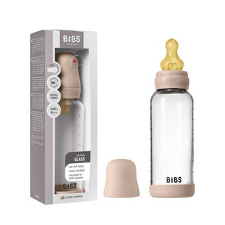 Glass Baby Bottle Complete Set 240ml Latex - Blush - Kollektive - Official distributor