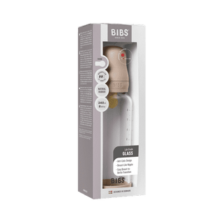 Glass Baby Bottle Complete Set 240ml Latex - Blush - Kollektive - Official distributor