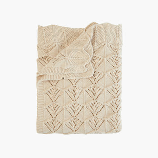 Knitted blanket, Wavy - Ivory - Kollektive - Official distributor