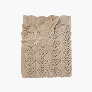 Knitted blanket, Wavy - Vanilla - Kollektive - Official distributor