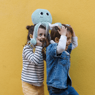Les Ptipotos  Filou the Octopus, Mum & Baby - Mint - Kollektive - Official distributor