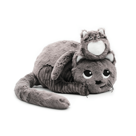 Les Ptipotos  Miaou the Cat, Mum & Baby - Grey - Kollektive - Official distributor