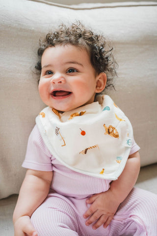 LouLou Lollipop, Bandana Bib Set - 2 Pack - French Breakfast - Kollektive - Official distributor