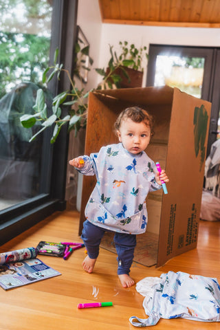 LouLou Lollipop, Long Sleeve Bib - Magical Dragons - Kollektive - Official distributor