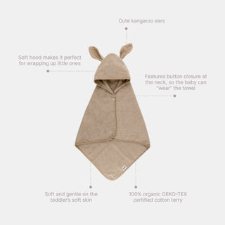 Organic Hoodie Towel - Woodchuck - Kollektive - Official distributor