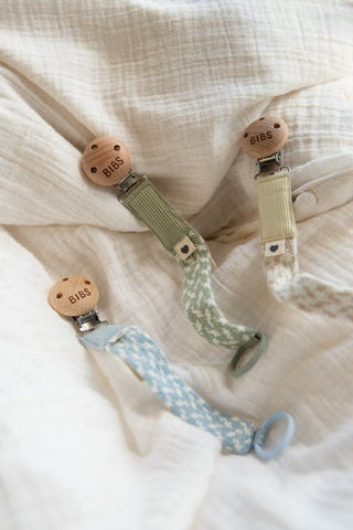 Pacifier clip - Baby Blue/Ivory - Kollektive - Official distributor
