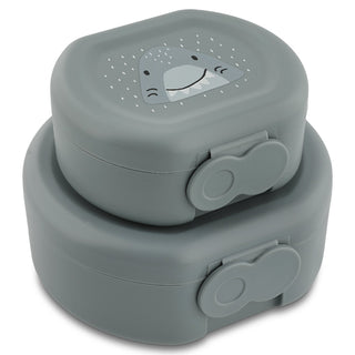 Snack box with clip - 2pcs - Mr. Shark (ETA Late August) - Kollektive Wholesale Portal