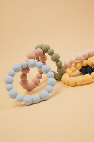 Teething Ring Beaded - Baby Blue - Kollektive - Official distributor