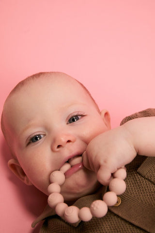 Teething Ring Beaded - Steel Blue - Kollektive - Official distributor