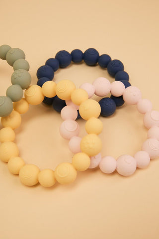 Teething Ring Beaded - Steel Blue - Kollektive - Official distributor