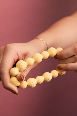 Teething Ring Beaded - Steel Blue - Kollektive - Official distributor