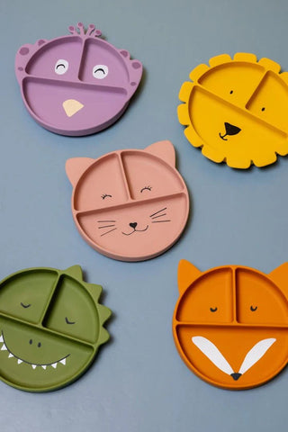 Silicone divided suction plate - Mrs. Peacock - Kollektive - Official distributor