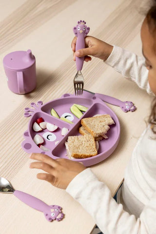 Silicone divided suction plate - Mrs. Peacock - Kollektive - Official distributor