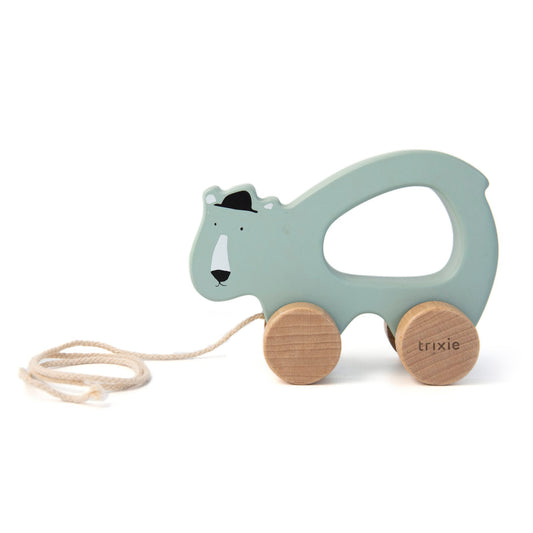 Wooden pull along toy - Mr. Polar Bear - Kollektive - Official distributor