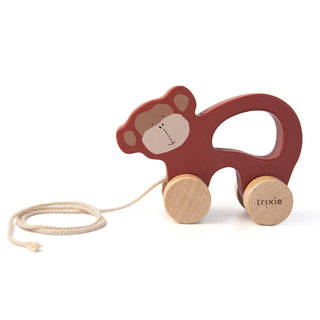 Wooden pull along toy - Mr. Monkey - Kollektive - Official distributor