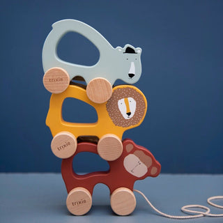 Wooden pull along toy - Mr. Monkey - Kollektive - Official distributor