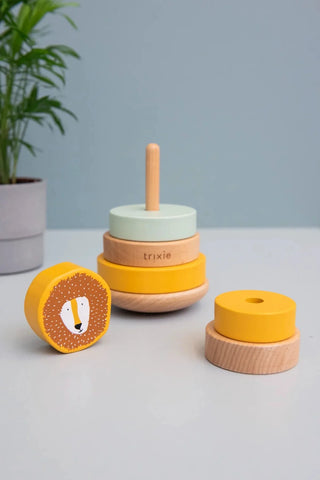 Wooden stacking toy - Mr. Lion - Kollektive - Official distributor
